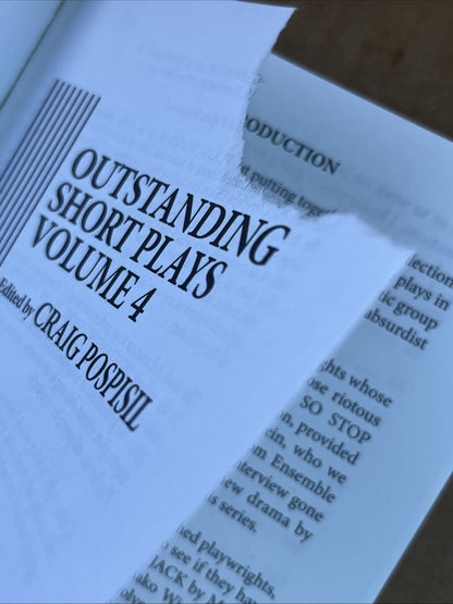 OUTSTANDING SHORT PLAYS VOLUME 4 By Craig Pospisil