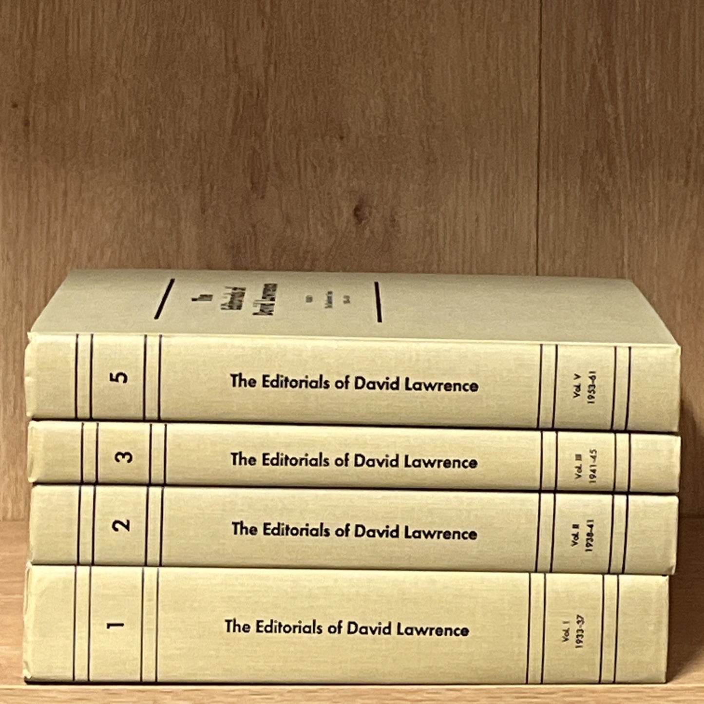 1970 The Editorials of David Lawrence, 4 Volume Set
