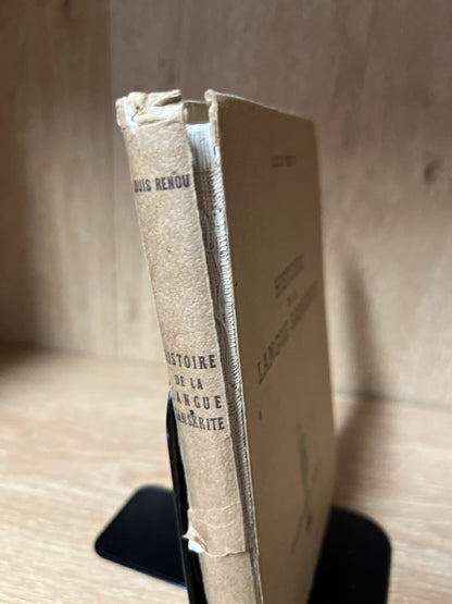 Histoire De La Langue Sanskrite - Renou, Louis Premier Edition 1956