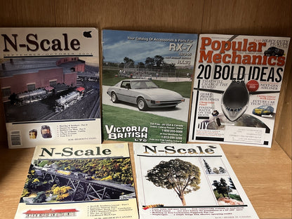5x Popular Mechanics 20 Bold Idea, N-Scale, Catalog Of Accessorie Parts For RX-7