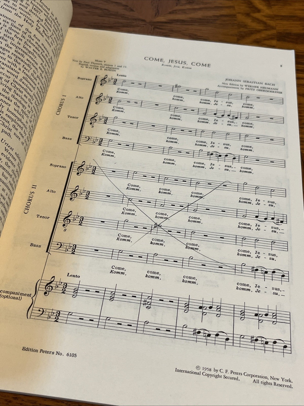 Bach Motes for Mixed Voices Motet 3 Jesu, my GReat pleasure SATB Score 