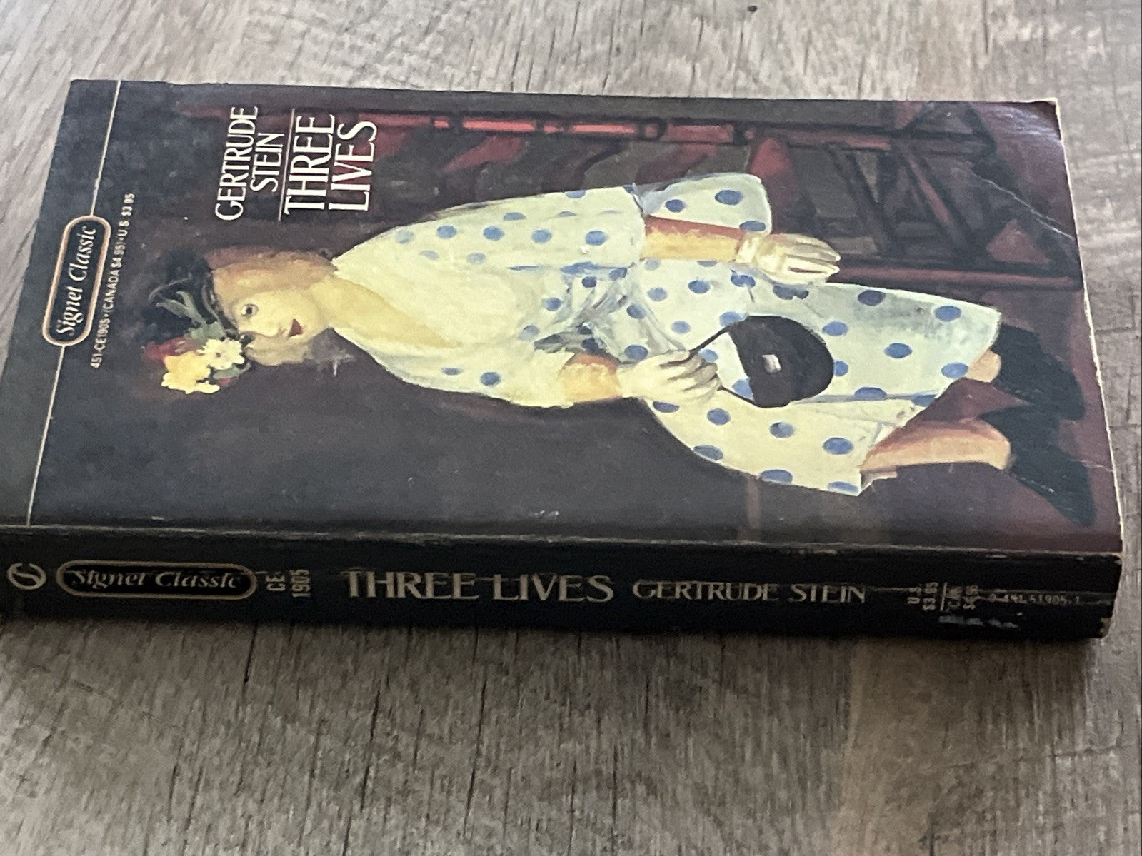 THREE LIVES by Gertrude Stein vintage 1985 Signet paperback