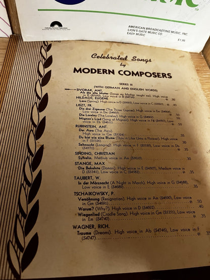 vintage music sheets lot 9 ( “Sell As It’s” Single Sheet) 1910/1950s/60s/70s/80s