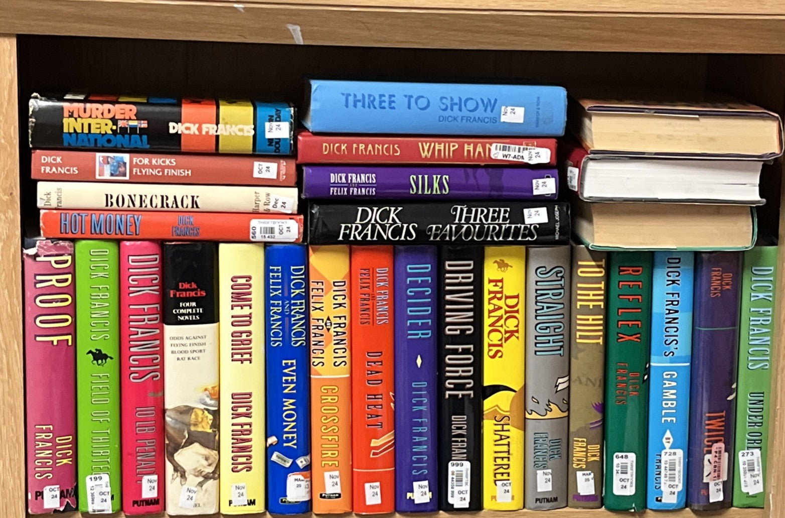 Dick Francis Book Hardcover lot of 27 Mystery Detective Horse Racing Novels