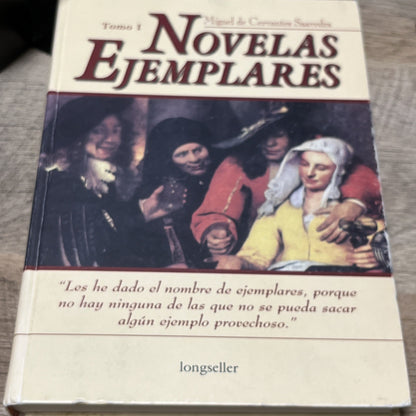 Novelas Ejemplares Hardcover Miguel de Cervantes Tomo 1 y 2  (7 y 8 ) 2001