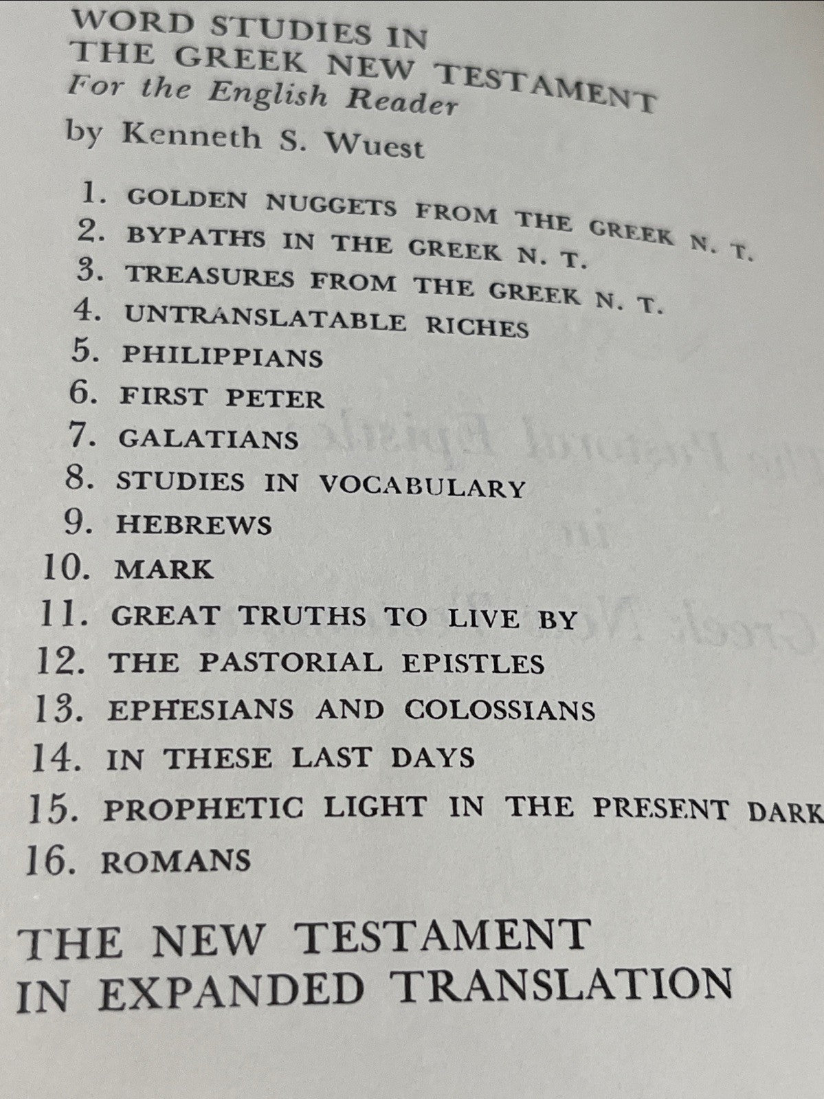 The Pastoral Epistles In The Greek New Testament For The English Reader 11th Prt