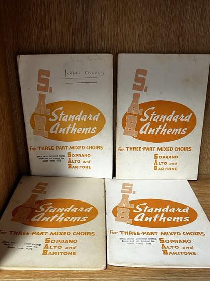 Lot 6 SAB Standard Anthems for Three Part Mixed Choirs Soprano, Alto & Baritone