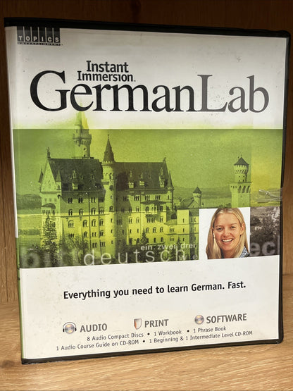 Instant Immersion German Lab 11 CD, A Workbook And Phrase Book