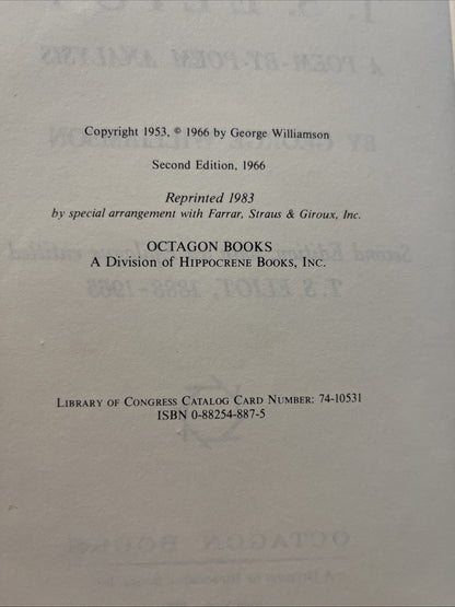 A Reader's Guide to T. S. Eliot: A Poem by Poem Analysis By George Williamson
