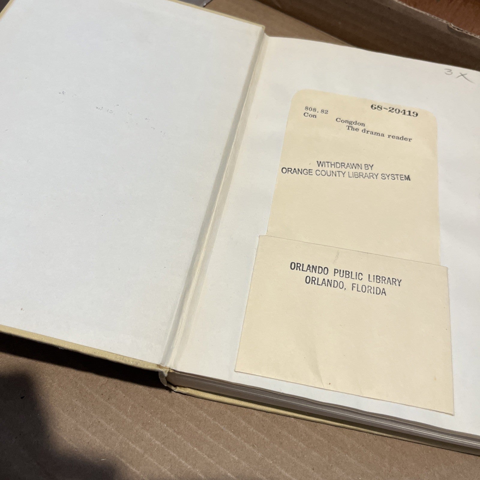 Drama Reader Full Length Plays for the Secondary School Perry, II Congdon 1st Ed