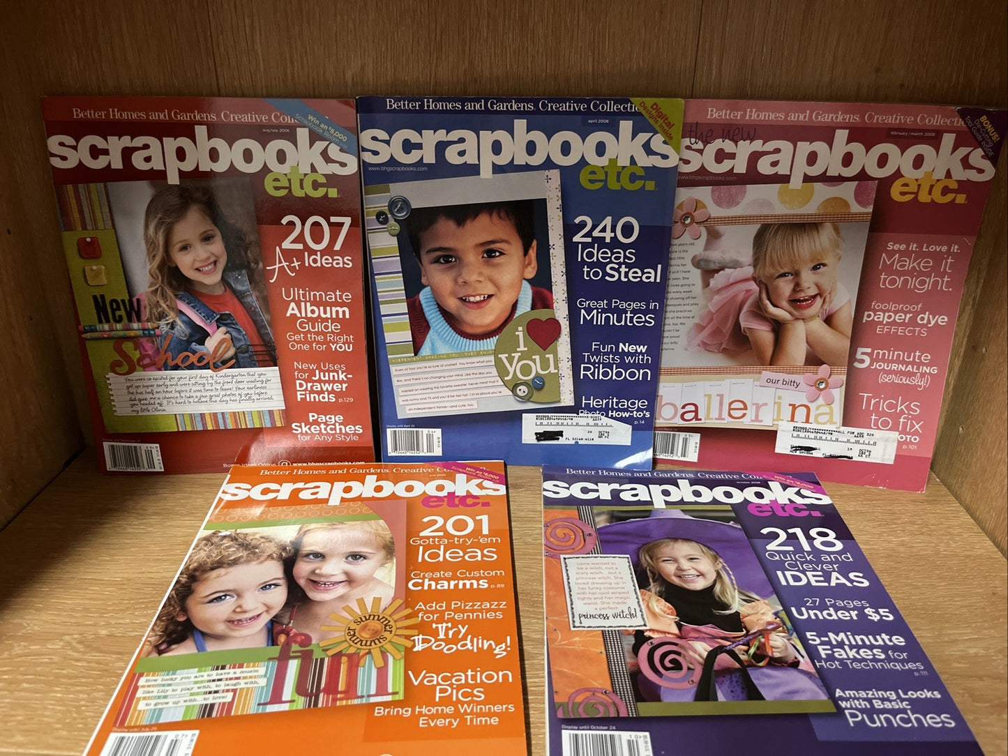Children Magazine Scrapbooks etc Magazine 6 Lot  2006 Better Homes & Gardens Cre