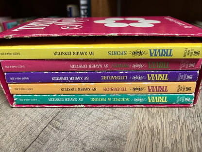 Trivia Mania Xavier Einstein 1984 Third Printing Box Lot 5 Movies Sports History