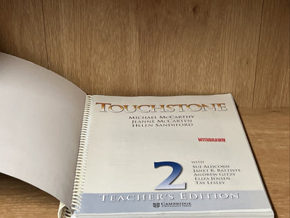 Touchstone Teacher's Edition 2 Teachers Book with Audio Cd by Michael McCarthy