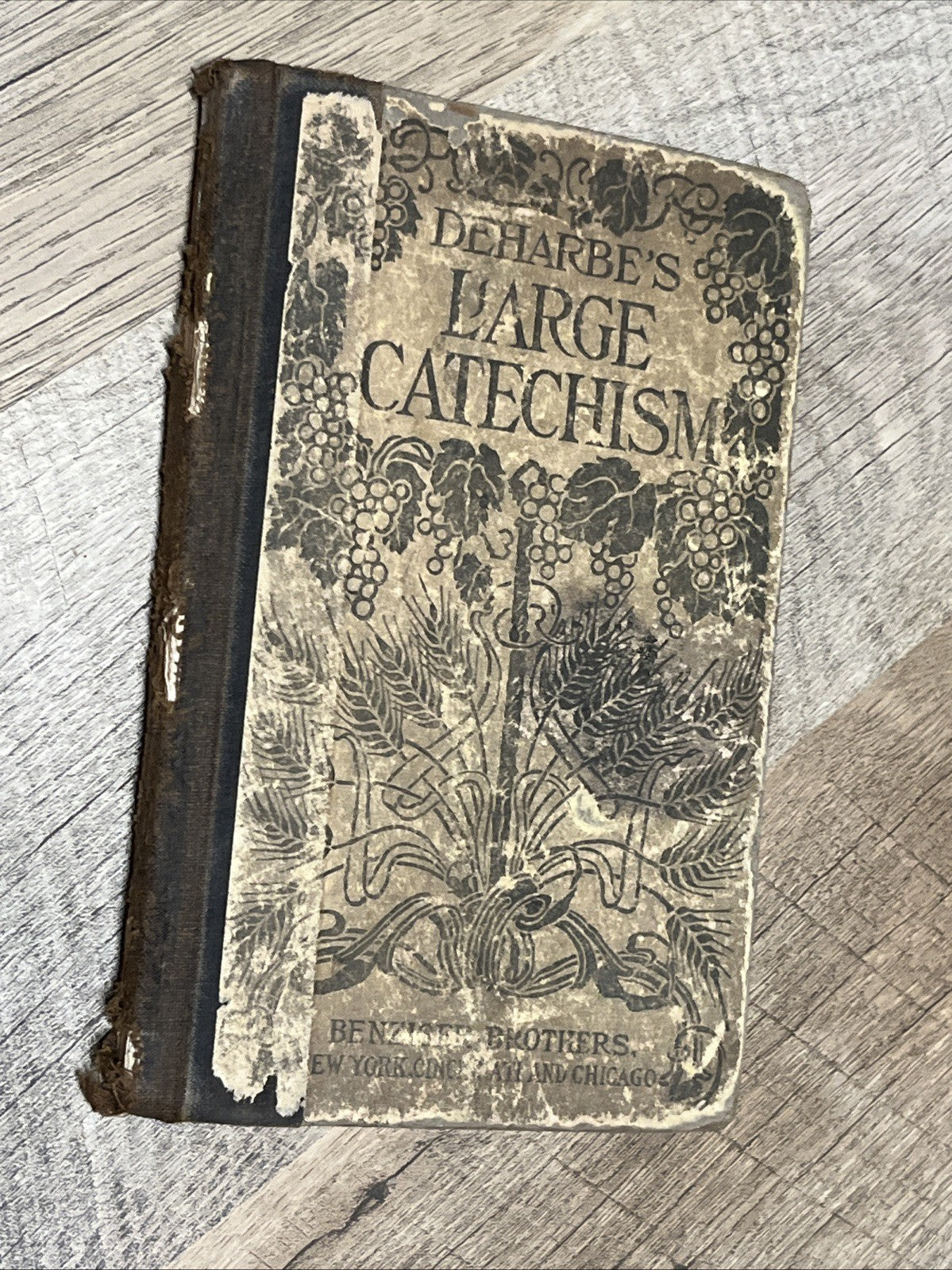 DEHARBE'S Book Large Catechism,1882 1st Edition Benziger Brothers (English)