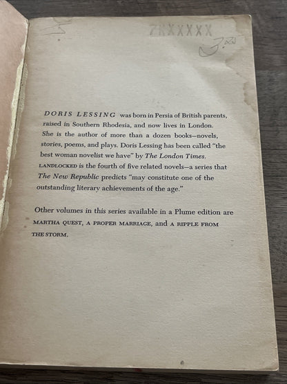 Doris Lessing Children of Violence Martha Quest Landlocked 3rd Ed  1964/1966