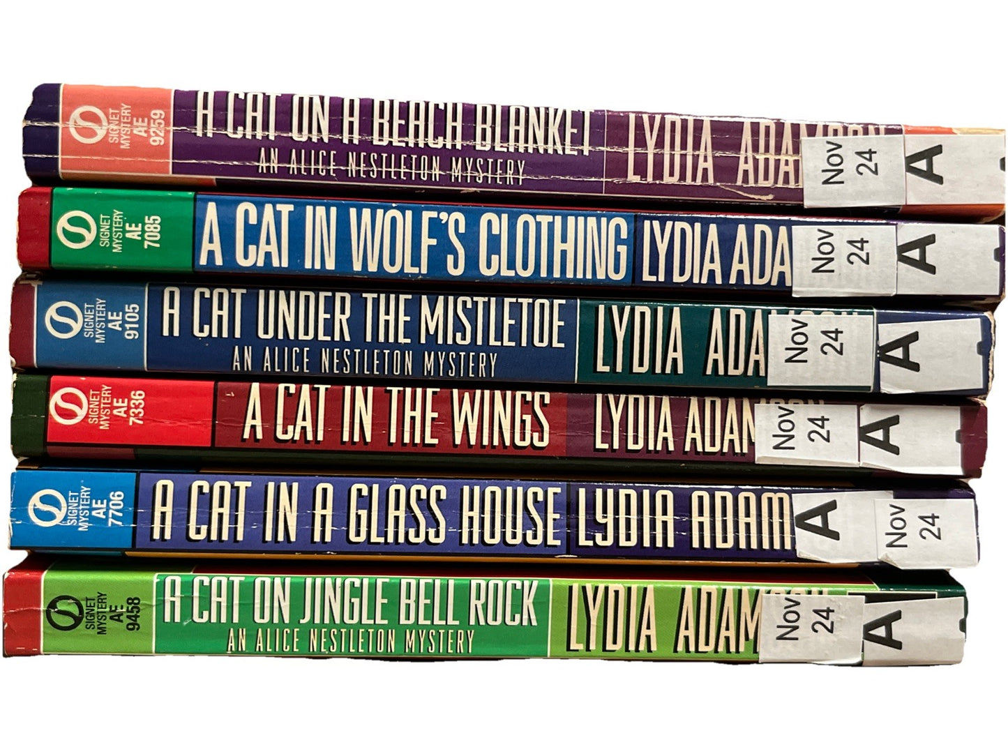 Lydia Adamson Book Lot Cat Mystery Alice Nestleton Lot of 6 Paperback