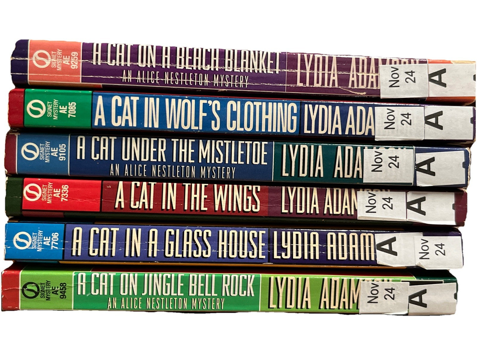 Lydia Adamson Book Lot Cat Mystery Alice Nestleton Lot of 6 Paperback