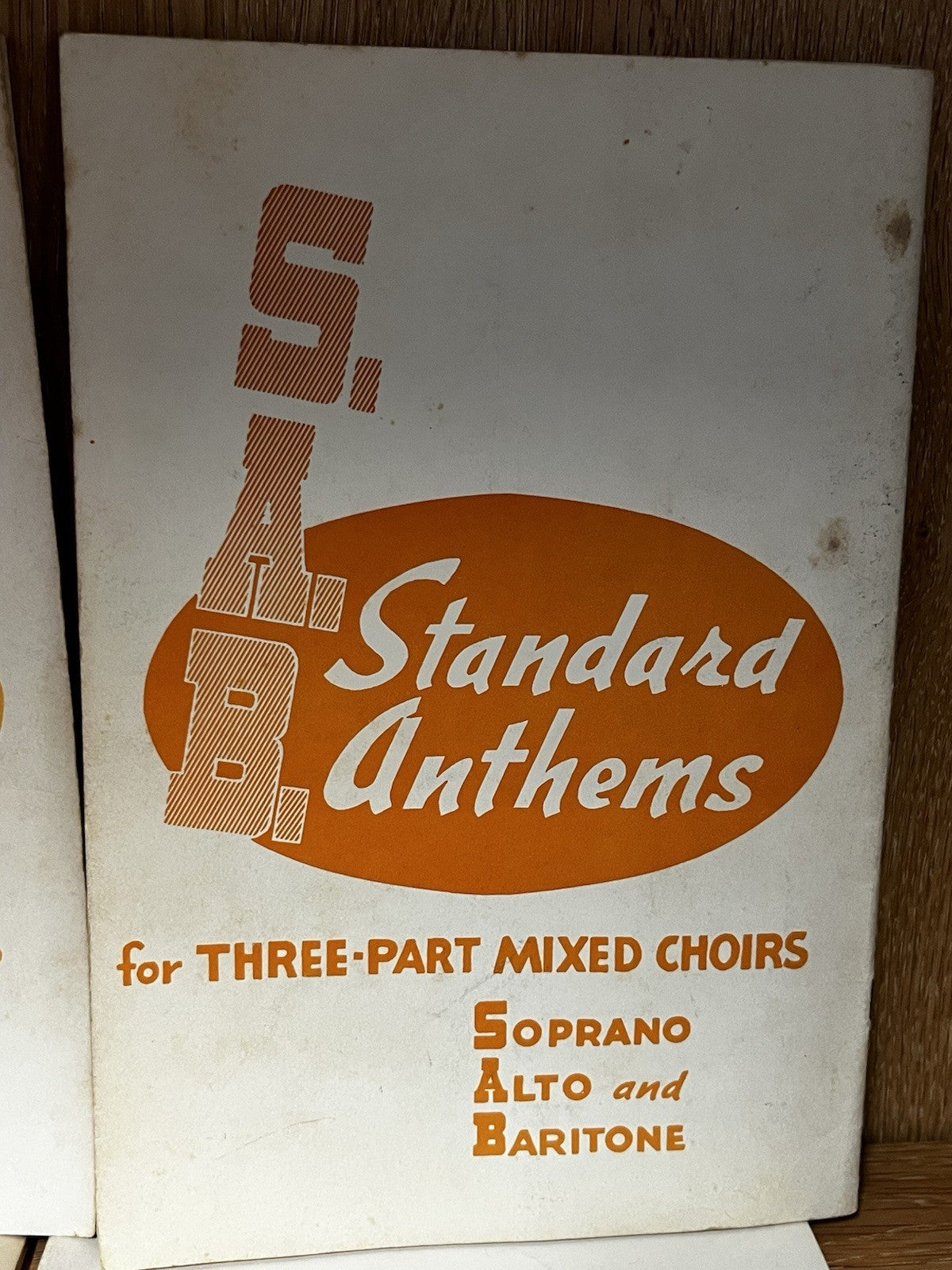 Lot 6 SAB Standard Anthems for Three Part Mixed Choirs Soprano, Alto & Baritone