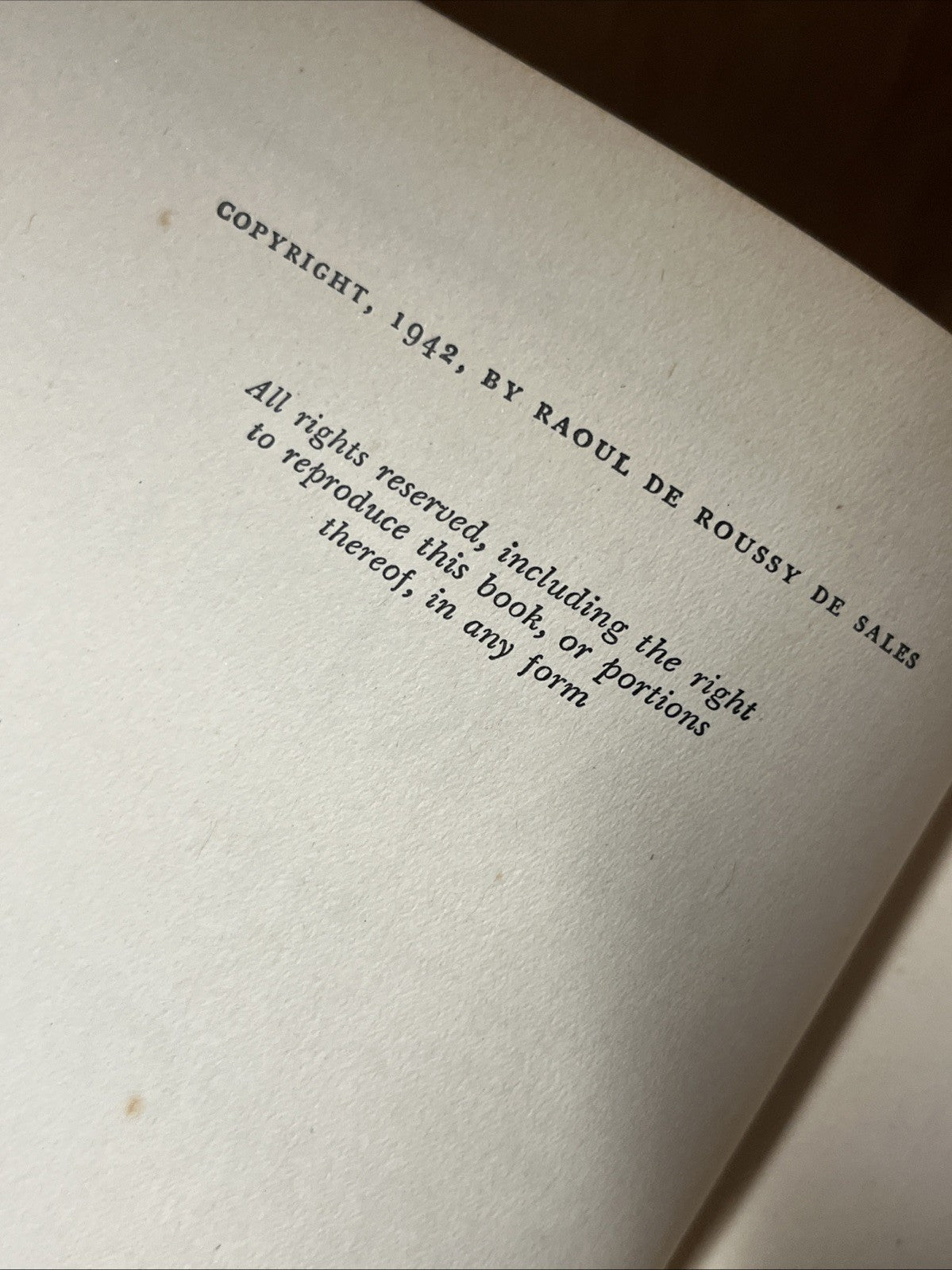 The MAKING of Tomorrow 1st Edition by RAOUL De Roussy de SALES