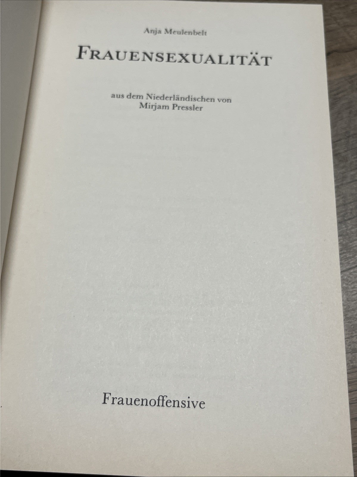 Anja Meulenbelt Frauensexualität ( German Edition)