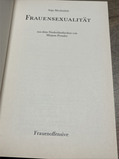 Anja Meulenbelt Frauensexualität ( German Edition)