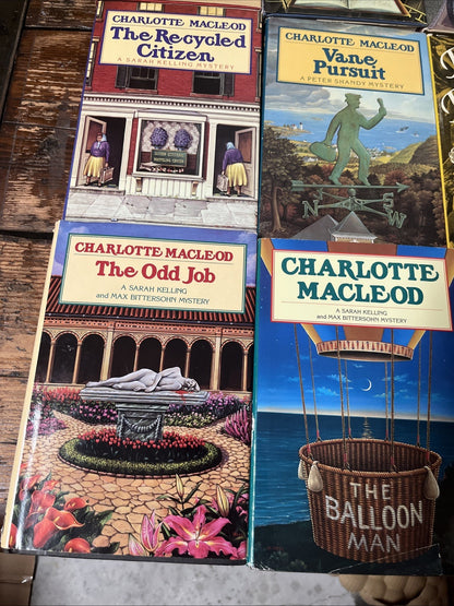 charlotte macleod lot Mystery Novels,12 Hardcover Book Lot