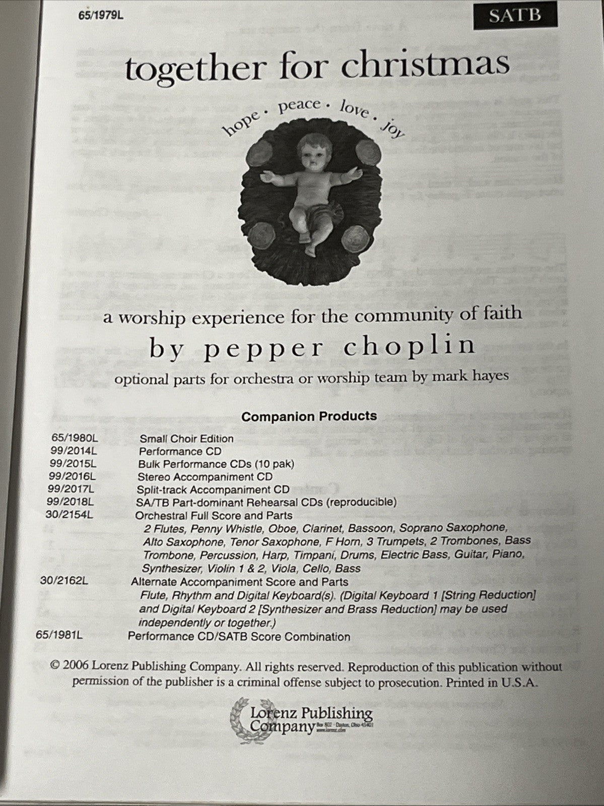 Together for Christmas A Worship Experience for the Community of Faith