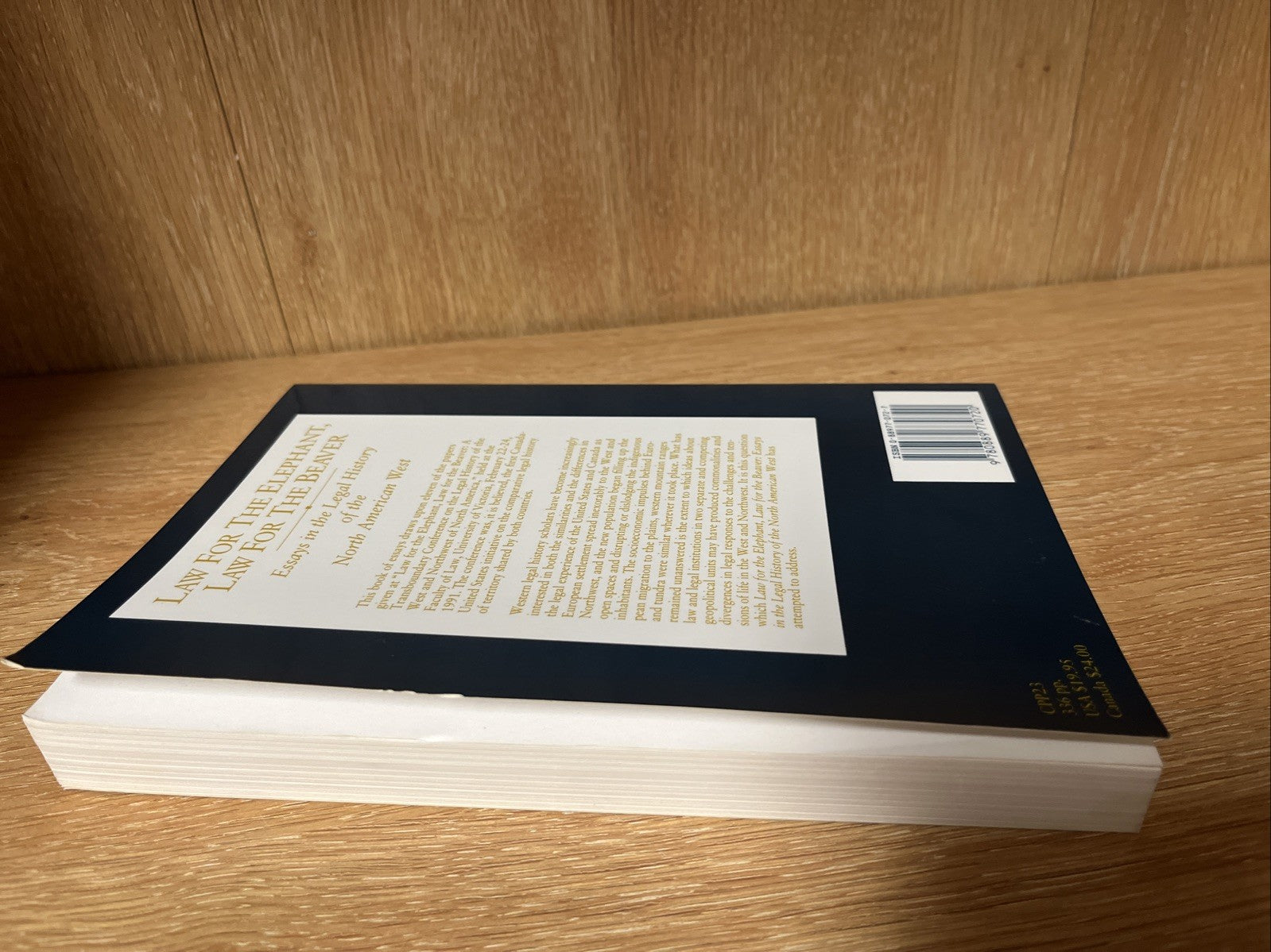 LAW FOR THE ELEPHANT, LAW FOR THE BEAVER, edited by John McLaren et al.