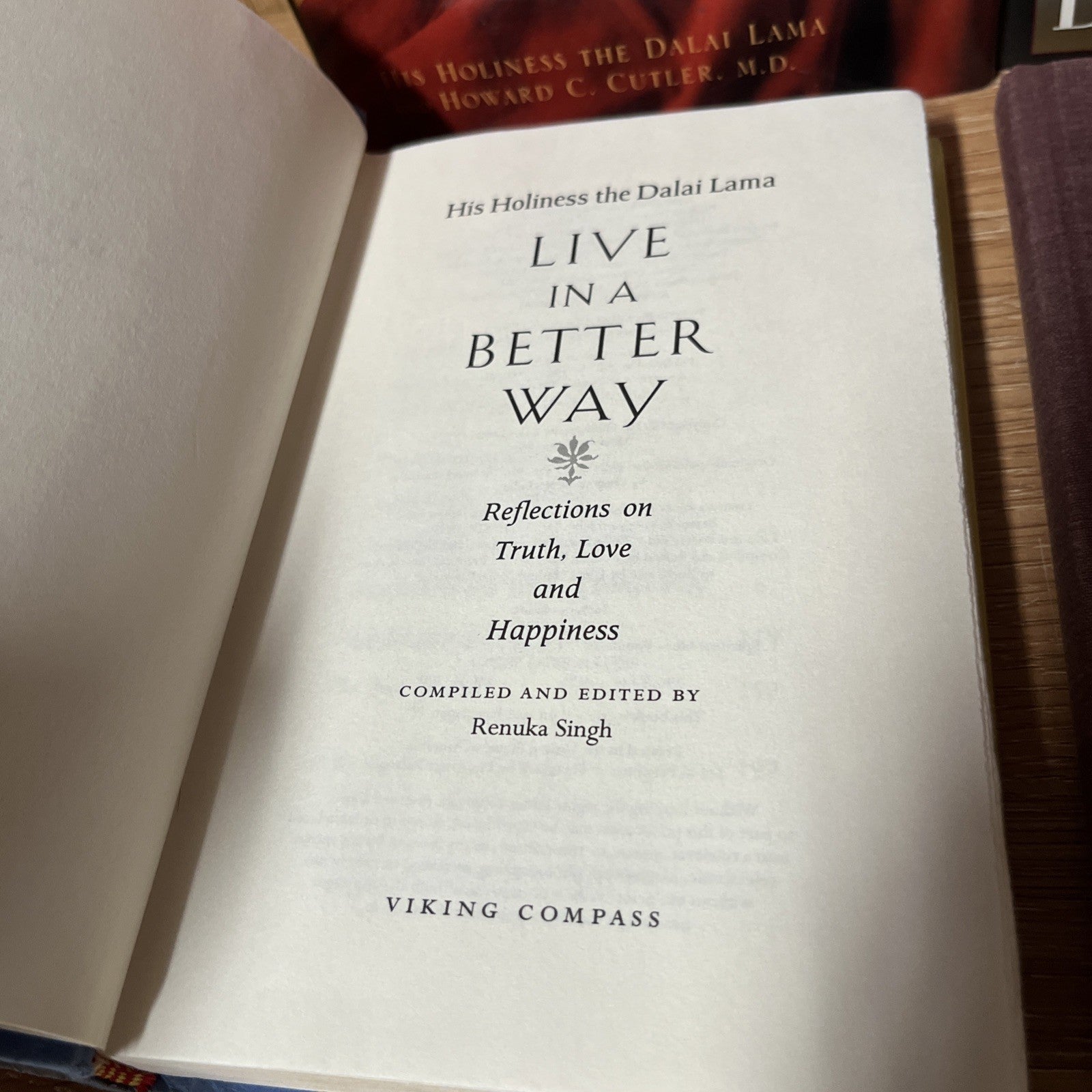 Dalai Lama Book Lot 4 Happiness, Enlightenment , Words Of Wisdom ..more