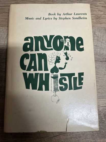 Anyone Can Whistle by Laurents & Sondheim (1976, Hardcover) NF in NF DJ