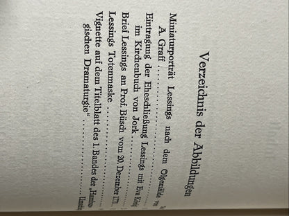 Lessing und Hamburg Festgabe Zur Zweihundertjahrfeier Erstausgabe 1729-1929