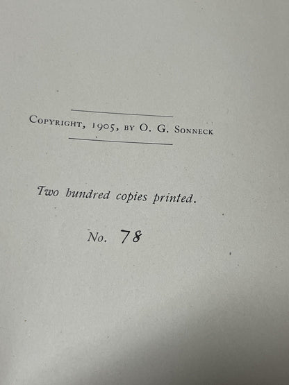 Francis Hopkinson The First American Poet-Composer & James Lyon, Patriot, 1905