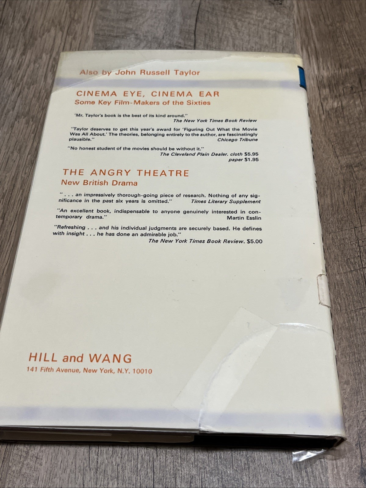 The Rise and Fall of the Well-Made Play 1st Edition By John Russell Taylor 1967