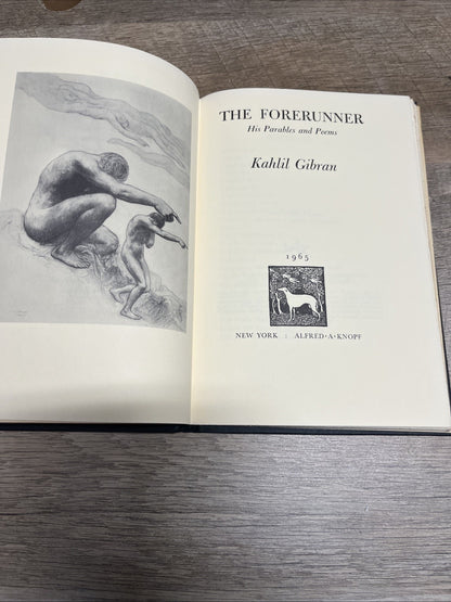The Forerunner His Parables and  Poems Kahlil Gibran 14th Printing 1965