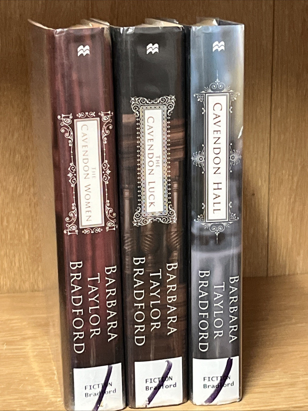 Barbara Taylor Bradford Book Lot 3 Hardcover The Cavendon Woman ,Cavendon Luck..