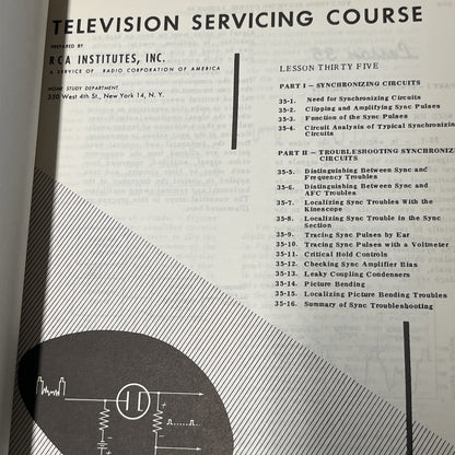 RCA Home Study Television Servicing Course, Unit Nine [1952]