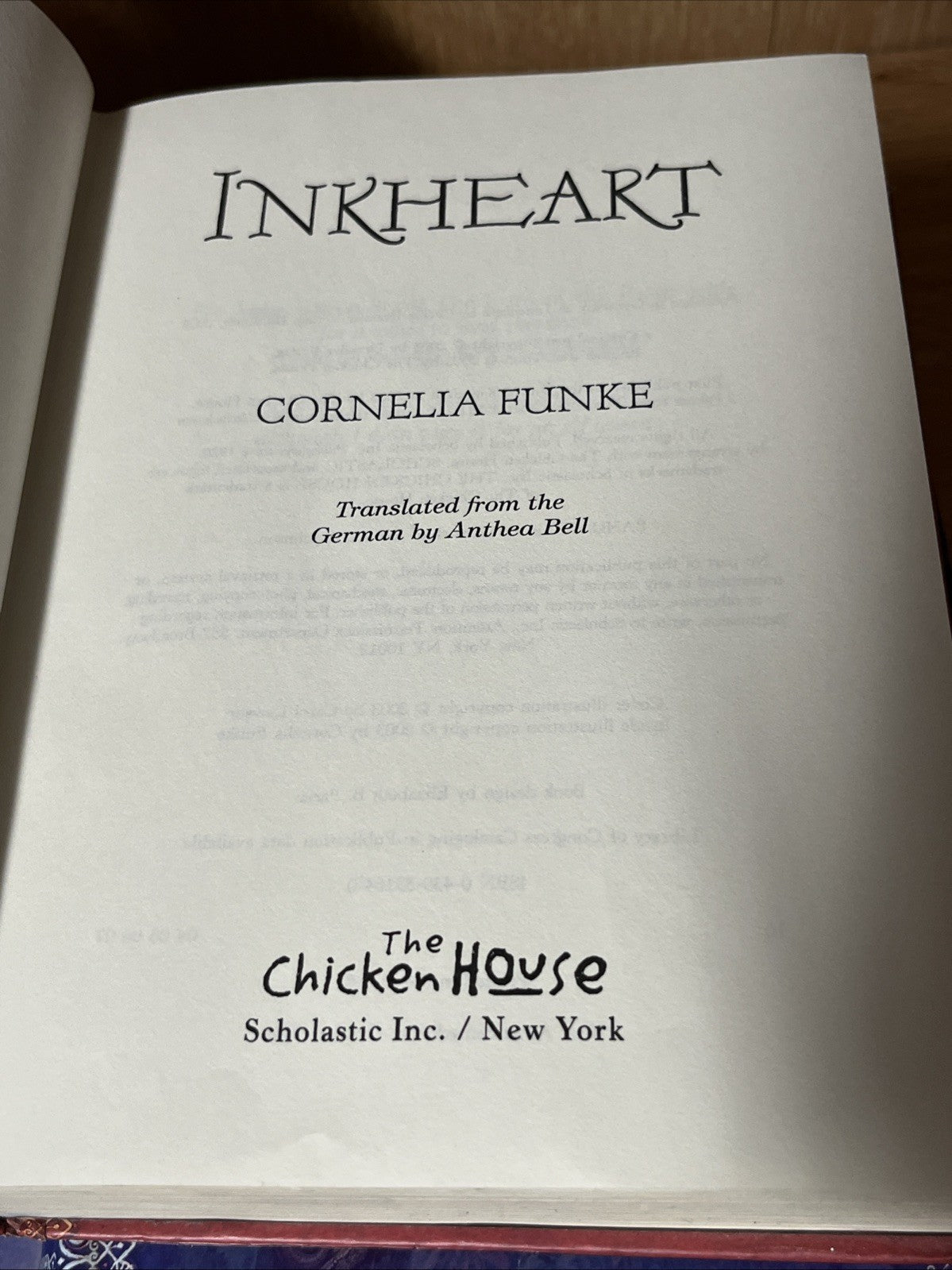 Cornelia Funke INKHEART, INKSPELL,RECKLESS, The Thief Lord, Hardcover Lot of 4