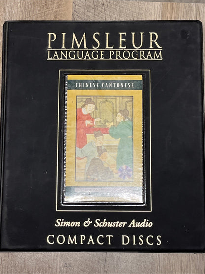 Pimsleur Chinese Cantonese Language  Program 15 Audio CDS & BOOK Missing Vol 3,4