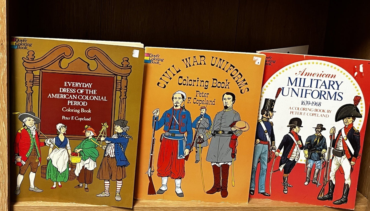 Dover Coloring Books Peter F Copeland Coloring Book Lot of 3