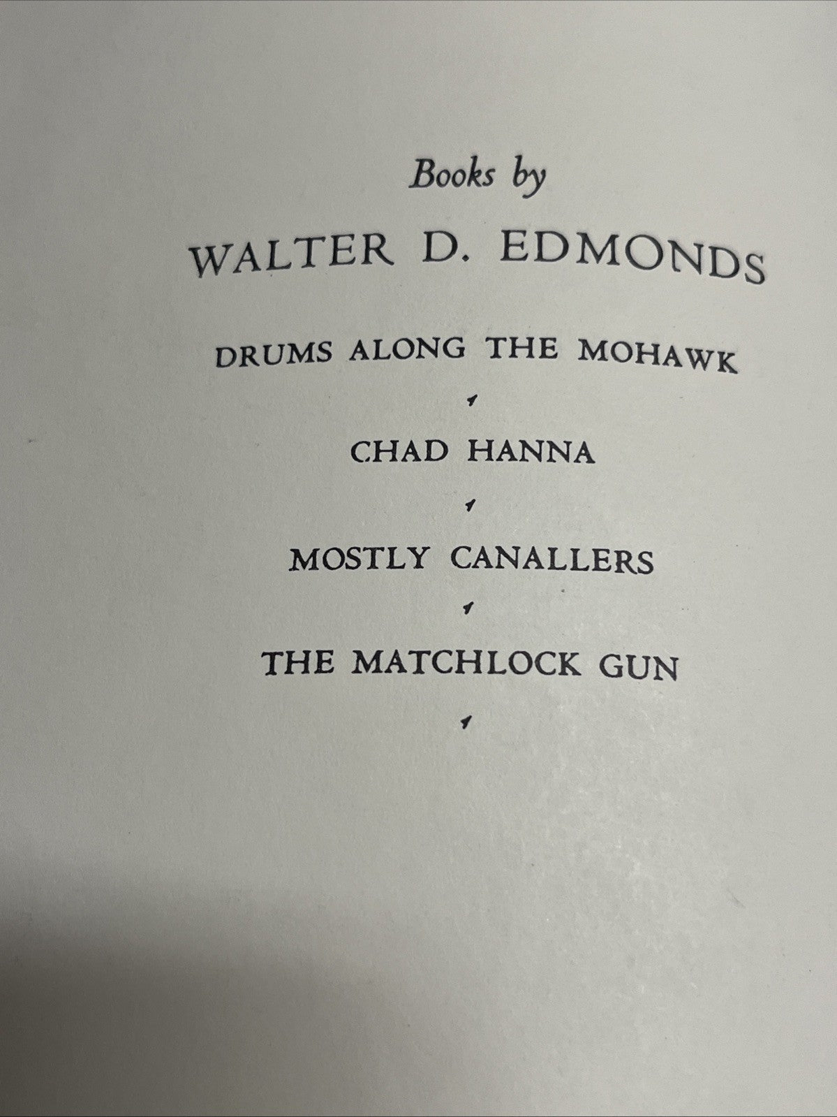 The Matchlock Gun 1st Edition Walter D. Edmonds Hardcover 1941