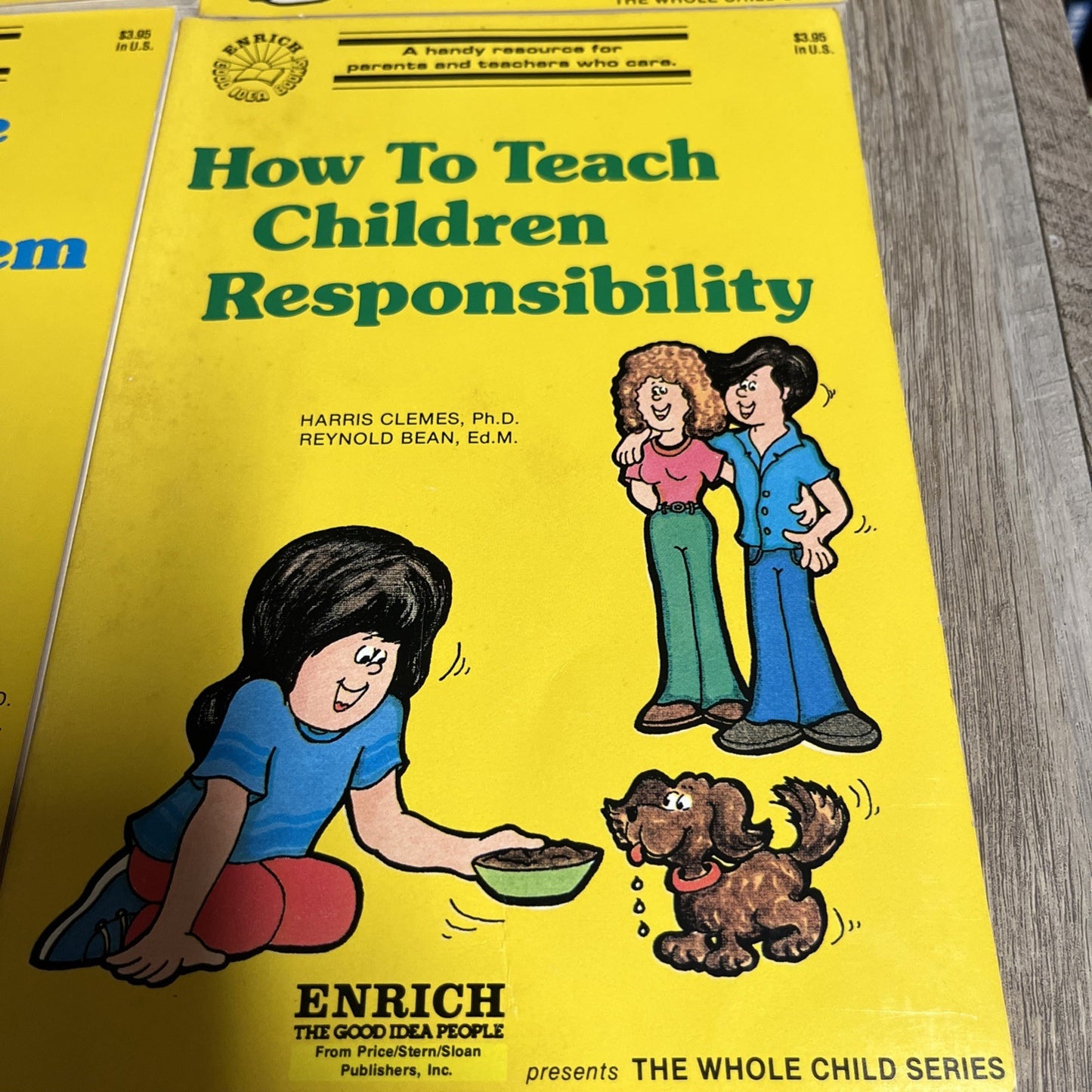 Vintage Parenting Kids Book Lot 4 Discipline Responsibility Teen Self-Esteem 80s