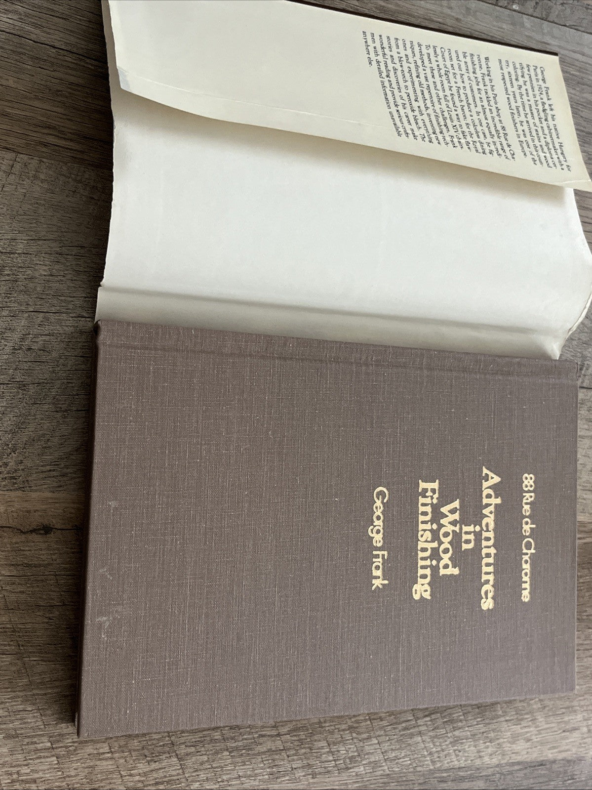 88 Rue de Charonne : Adventures in Wood Finishing By George Frank, (Hardcover)