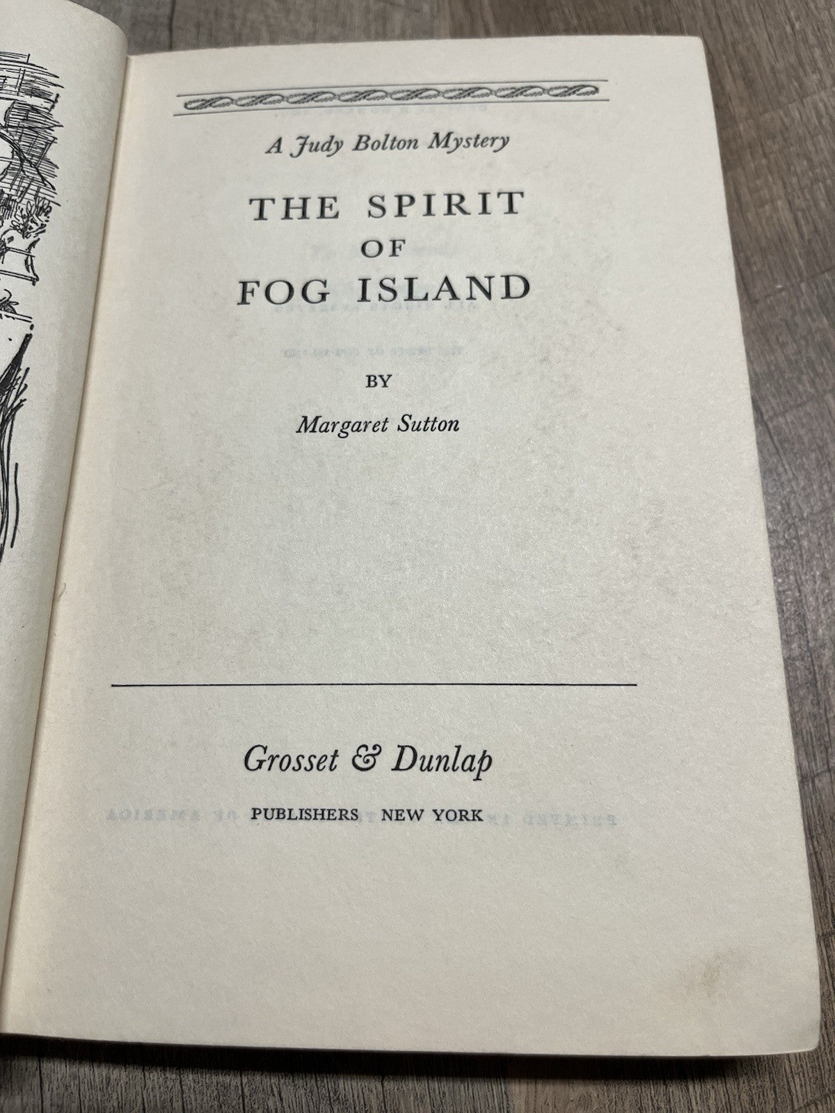 A Judy Bolton Mystery “The Spirit Of Fog Island” 1st Ed Margaret Sutton 1951