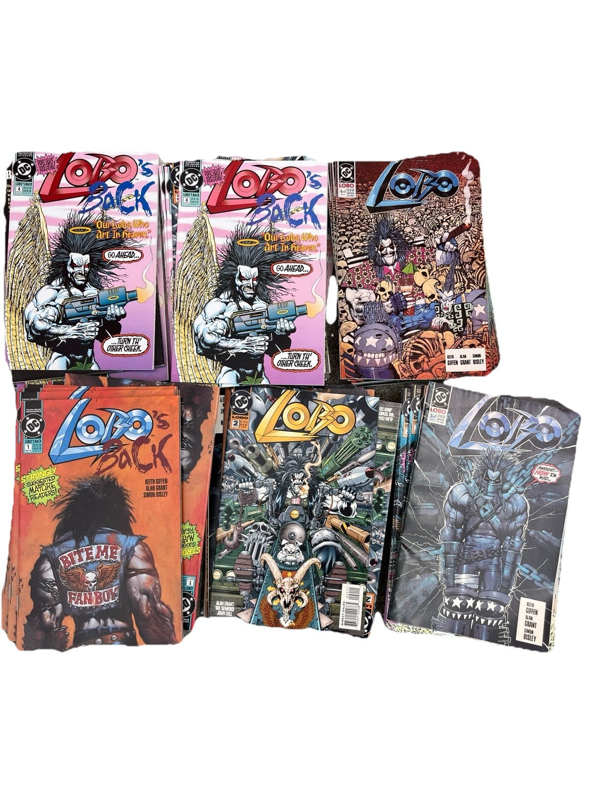 DC LOBO Lot Of 5 Lobo Issues#1 #2 #3 of 4 #4 & #4 of 4