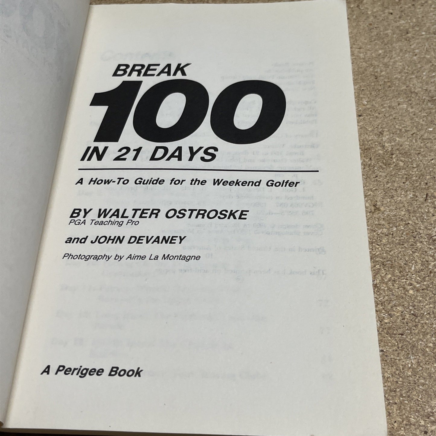 Break 100 in 21 Days Plus Bedroom Golf Rules