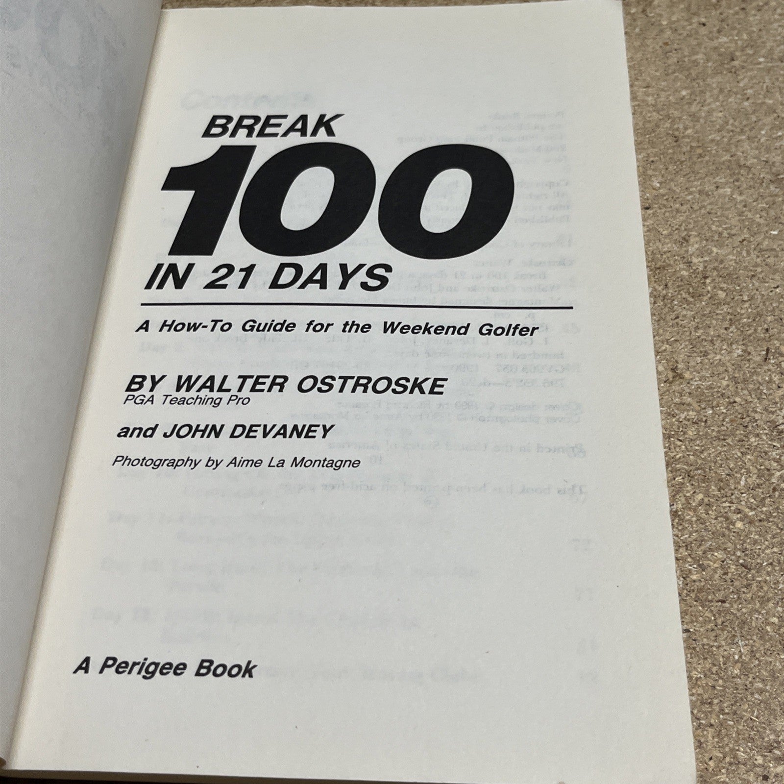 Break 100 in 21 Days Plus Bedroom Golf Rules