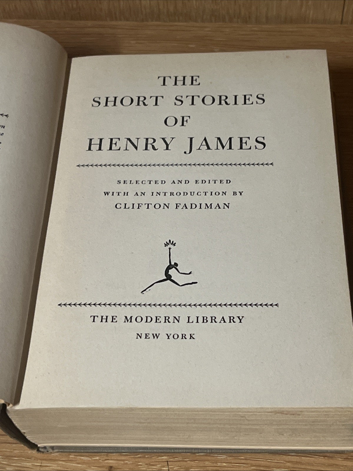 The Short Stories of Henry James By Clifton Fadiman Hardcover 1945