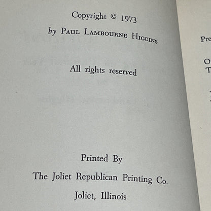 Paul Lambourne Higgins Spiritual Horizons Signed Copy RARE BOOK 1973