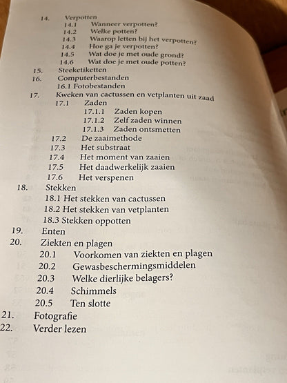 Cactussen en vetplanten - Een handleiding.