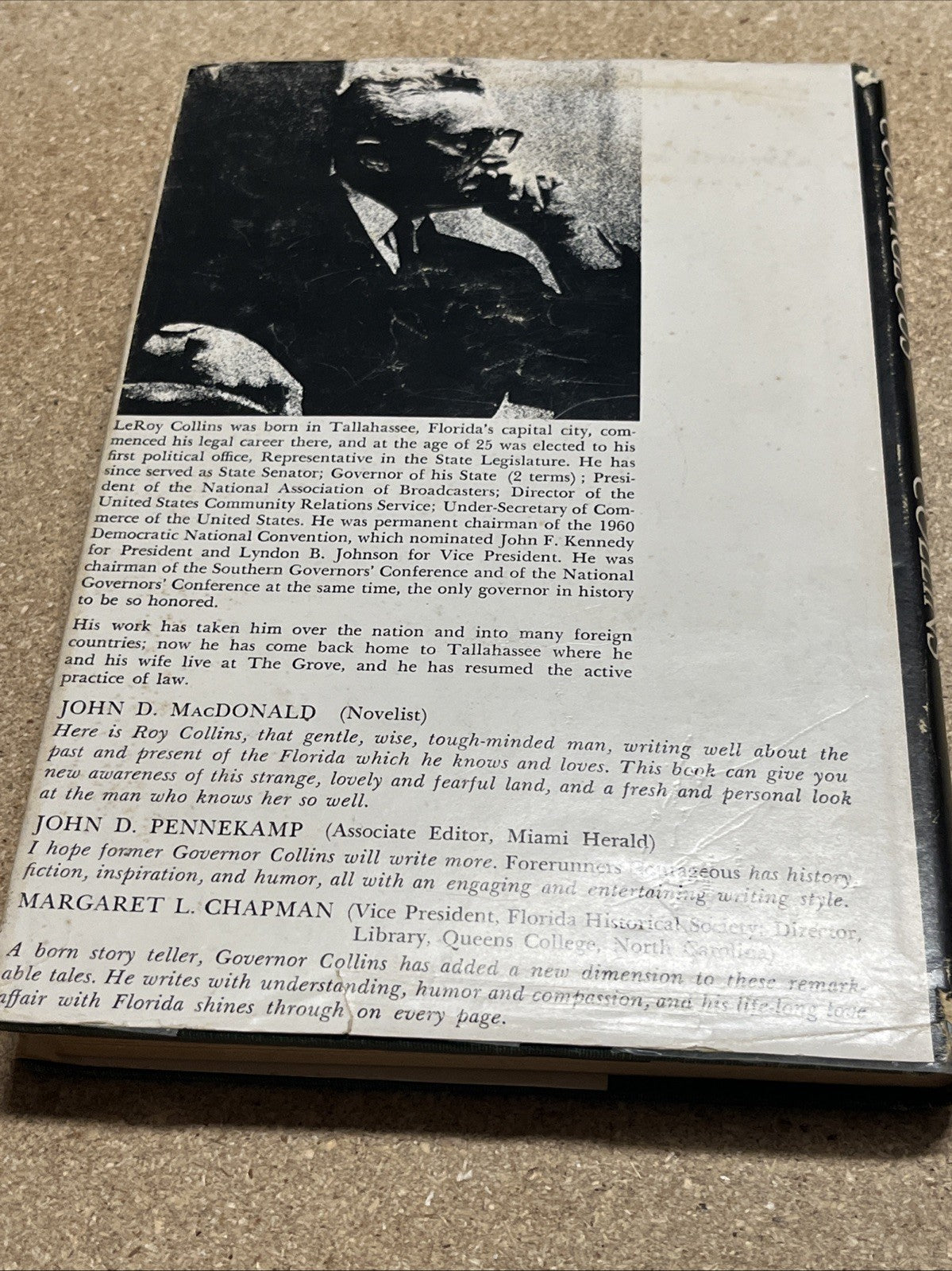 1971 1st Ed. "Forerunners Courageous" by Florida Governor Leroy Collins